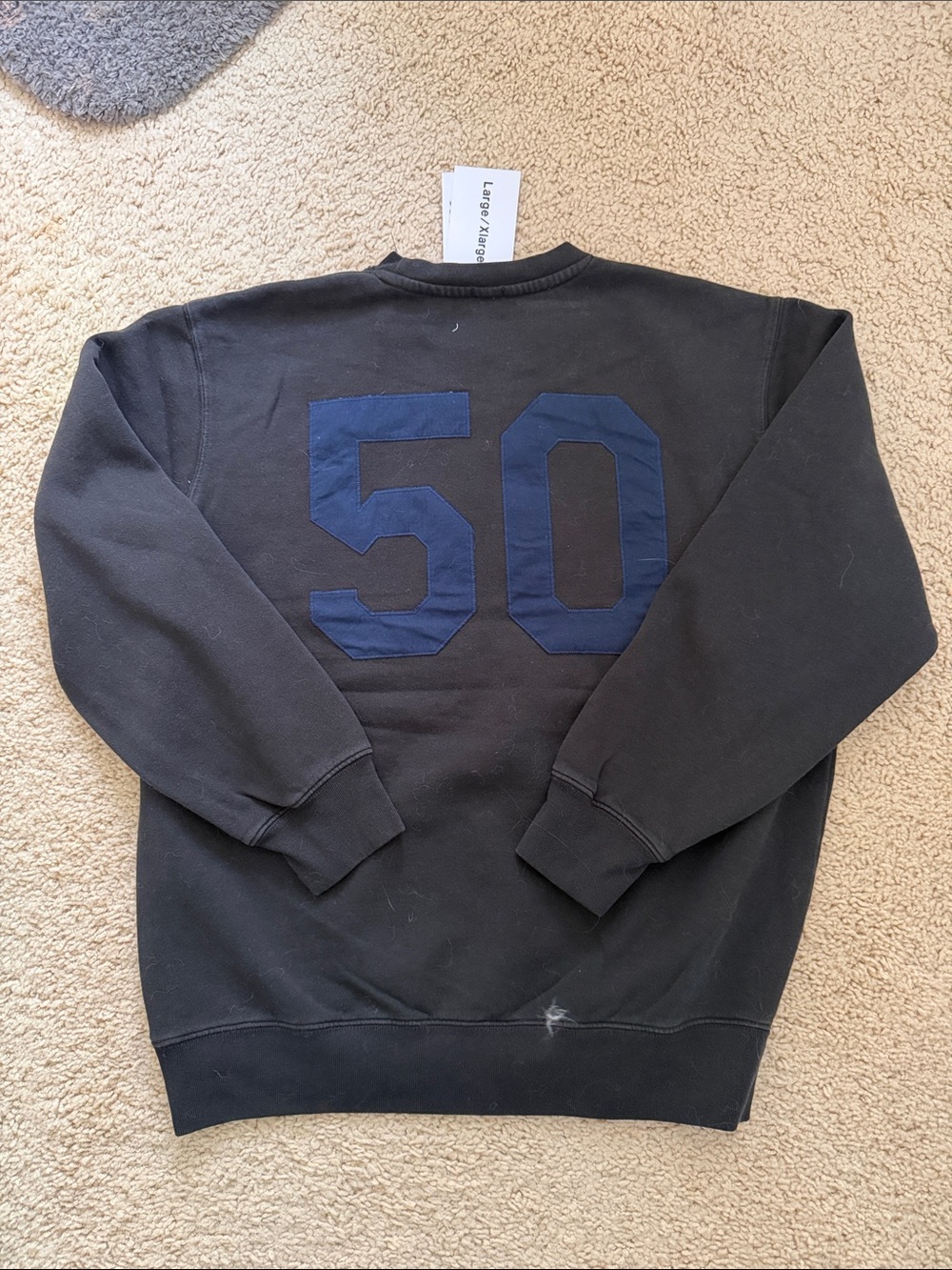 Brandy melville black oversized Erica 50 sweatshirt